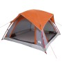 Waterproof gray and orange 4-person tent. by , tents - Ref: Foro24-4009454, Price: 80,99 €, Discount: %