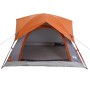 Waterproof gray and orange 4-person tent. by , tents - Ref: Foro24-4009454, Price: 80,99 €, Discount: %