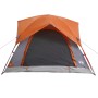 Waterproof gray and orange 4-person tent. by , tents - Ref: Foro24-4009454, Price: 80,99 €, Discount: %