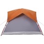 Waterproof gray and orange 4-person tent. by , tents - Ref: Foro24-4009454, Price: 80,99 €, Discount: %