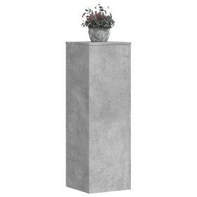 Pflanzenständer 2 Stück Holz grau Beton 33x33x100 cm von , Topfständer - Ref: Foro24-3307885, Preis: 109,99 €, Rabatt: %