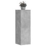 Pflanzenständer 2 Stück Holz grau Beton 33x33x100 cm von , Topfständer - Ref: Foro24-3307885, Preis: 142,32 €, Rabatt: %