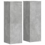 Pflanzenständer 2 Stück Holz grau Beton 33x33x100 cm von , Topfständer - Ref: Foro24-3307885, Preis: 121,99 €, Rabatt: %