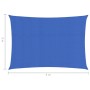 Toldo de vela HDPE azul 160 g/m² 2x4 m de vidaXL, Sombrillas - Ref: Foro24-311504, Precio: 30,99 €, Descuento: %