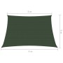 Toldo de vela verde oscuro HDPE 160 g/m² 3/4x3 m de vidaXL, Sombrillas - Ref: Foro24-311489, Precio: 37,80 €, Descuento: %