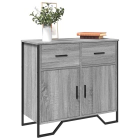 Ingenieurholz-Sideboard in Sonoma-Grau 79,5x35,5x74,5 cm von , Sideboards - Ref: Foro24-848547, Preis: 106,53 €, Rabatt: %