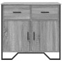 Ingenieurholz-Sideboard in Sonoma-Grau 79,5x35,5x74,5 cm von , Sideboards - Ref: Foro24-848547, Preis: 106,65 €, Rabatt: %