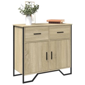 Engineered wood sideboard in Sonoma oak 79.5x35.5x74.5 cm by , Sideboards - Ref: Foro24-848545, Price: 102,99 €, Discount: %