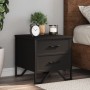 Bedside tables 2 units engineered wood black 40x41x40 cm by , Nightstands - Ref: Foro24-848505, Price: 95,81 €, Discount: %