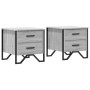 Mesita de noche 2 uds madera ingeniería gris Sonoma 40x41x40 cm de , Mesitas de noche - Ref: Foro24-848511, Precio: 95,81 €, ...