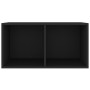 Caja para discos de vinilo madera contrachapada negro71x34x36cm