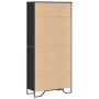 Estantería de madera de ingeniería negra 80x31x169 cm de , Librerías y estanterías - Ref: Foro24-3295312, Precio: 108,54 €, D...