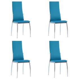 Esszimmerstühle, 4 Stück, Kunstleder, blau von , Essstühle - Ref: Foro24-281886, Preis: 163,99 €, Rabatt: %