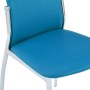 Sillas de comedor 4 unidades cuero sintético azul de , Sillas de comedor - Ref: Foro24-281886, Precio: 202,38 €, Descuento: %