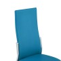 Sillas de comedor 4 unidades cuero sintético azul de , Sillas de comedor - Ref: Foro24-281886, Precio: 202,38 €, Descuento: %