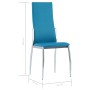 Dining chairs 4 units synthetic leather blue by , dining chairs - Ref: Foro24-281886, Price: 202,38 €, Discount: %