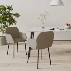 Dining chairs 2 units light gray velvet by , dining chairs - Ref: Foro24-347647, Price: 112,41 €, Discount: %