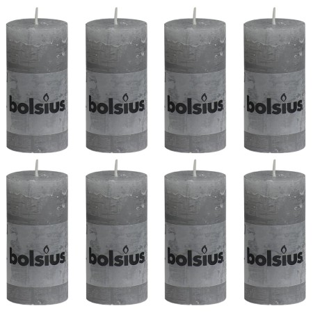 Bolsius Rustikale Kerzen 8 Stück hellgrau 100x50 mm von , Kerzen - Ref: Foro24-428147, Preis: 15,84 €, Rabatt: %