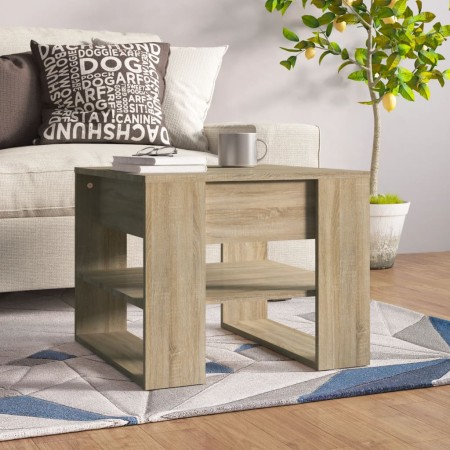 Mesa de centro madera de ingeniería roble Sonoma 55,5x55x45 cm de , Mesas de centro - Ref: Foro24-810911, Precio: 52,48 €, De...