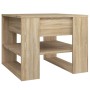 Engineered wood Sonoma oak coffee table 55.5x55x45 cm by , Coffee table - Ref: Foro24-810911, Price: 51,95 €, Discount: %