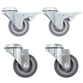 Swivel wheels with pin hole 32 units 50 mm by , Material handling - Ref: Foro24-277885, Price: 85,47 €, Discount: %