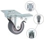 Swivel wheels 24 units 50 mm by , Material handling - Ref: Foro24-277914, Price: 71,99 €, Discount: %