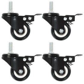 Swivel wheels with brakes 32 units 50 mm by , Material handling - Ref: Foro24-277935, Price: 89,75 €, Discount: %