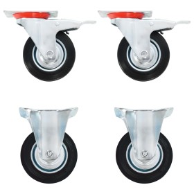 24 wheels 100 mm each by , Material handling - Ref: Foro24-278044, Price: 131,91 €, Discount: %