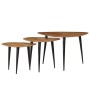 Set of 3 solid acacia wood coffee tables by , Coffee table - Ref: Foro24-246062, Price: 128,99 €, Discount: %