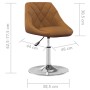 Swivel dining chairs 4 units brown velvet by , dining chairs - Ref: Foro24-3088756, Price: 231,99 €, Discount: %