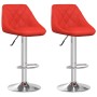 Kitchen stools 2 units synthetic red leather by , Kitchen stools - Ref: Foro24-335181, Price: 125,11 €, Discount: %