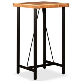 Mesa de bar de madera maciza de acacia 60x60x107 cm de , Mesas de cocina y de comedor - Ref: Foro24-245435, Precio: 213,08 €,...