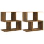 Bedside tables 2 units smoked oak plywood 50x30x51.5cm by , Nightstands - Ref: Foro24-815829, Price: 56,07 €, Discount: %