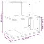 Zwei Nachttische aus geräucherter Eichenholz-Sperrholzplatte, 50x30x51,5 cm. von , Nachttische - Ref: Foro24-815829, Preis: 5...