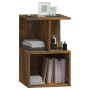 Bedside tables 2 units smoked oak plywood 35x35x55 cm by , Nightstands - Ref: Foro24-815184, Price: 73,08 €, Discount: %