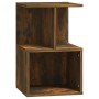 Bedside tables 2 units smoked oak plywood 35x35x55 cm by , Nightstands - Ref: Foro24-815184, Price: 73,08 €, Discount: %