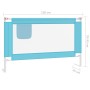 Barandilla de seguridad cama de niño azul tela 120x25 cm de , Barandillas de seguridad - Ref: Foro24-10209, Precio: 32,88 €, ...