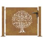 Puerta de jardín acero corten diseño árbol 105x80 cm de , Puertas de jardín - Ref: Foro24-153214, Precio: 149,99 €, Descuento: %