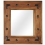 Solid acacia wood mirror 50x50 cm by , Mirrors - Ref: Foro24-246307, Price: 52,57 €, Discount: %