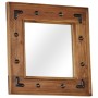 Solid acacia wood mirror 50x50 cm by , Mirrors - Ref: Foro24-246307, Price: 55,99 €, Discount: %