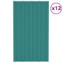 Panel para tejado acero galvanizado verde 12 unidades 80x45 cm de , Techo - Ref: Foro24-317199, Precio: 54,29 €, Descuento: %