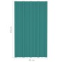 Panel para tejado acero galvanizado verde 12 unidades 80x45 cm de , Techo - Ref: Foro24-317199, Precio: 54,29 €, Descuento: %