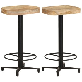 Kitchen stools 2 units solid mango wood 66 cm by , Kitchen stools - Ref: Foro24-321965, Price: 164,99 €, Discount: %