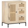 Solid mango wood and natural cane sideboard 60x35x70 cm by , Sideboards - Ref: Foro24-323508, Price: 298,85 €, Discount: %