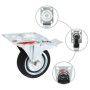 Swivel wheels with double brakes 4 units 75 mm by , Material handling - Ref: Foro24-143443, Price: 23,85 €, Discount: %