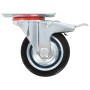 Swivel wheels with double brakes 4 units 75 mm by , Material handling - Ref: Foro24-143443, Price: 23,85 €, Discount: %