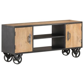 Solid recycled wood TV stand 110x30x49 cm by , TV Furniture - Ref: Foro24-323515, Price: 248,12 €, Discount: %