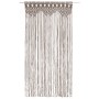 Cortina de macramé algodón gris taupé 140x240 cm de , Cortinas y visillos - Ref: Foro24-323983, Precio: 50,70 €, Descuento: %