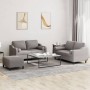 Three-piece sofa set with gray taupe fabric cushions by , Sofas - Ref: Foro24-3201833, Price: 546,44 €, Discount: %