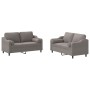 Sofa set with 2 pieces of gray taupe fabric cushions by , Sofas - Ref: Foro24-3201825, Price: 480,76 €, Discount: %